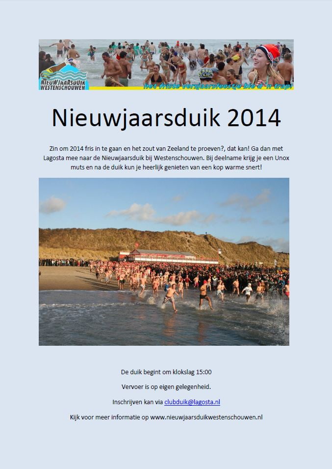 Nieuwjaarsduik 2014