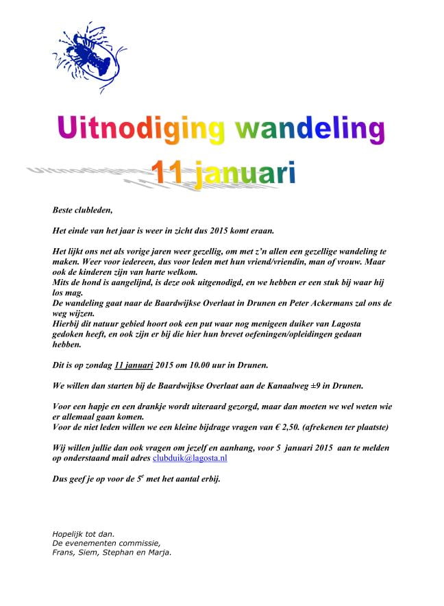 Wandeling 2015